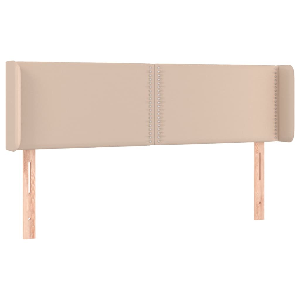 Testiera ad Orecchio Cappuccino 147x16x78/88 cm in Similpelle