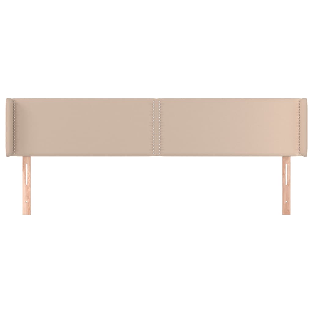 Testiera ad Orecchio Cappuccino 183x16x78/88 cm in Similpelle