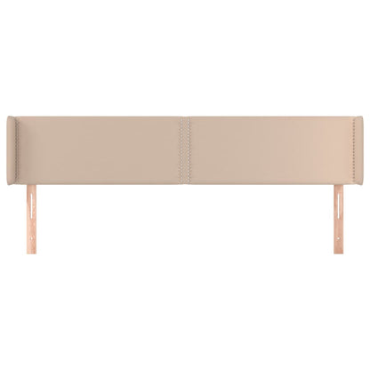 Testiera ad Orecchio Cappuccino 183x16x78/88 cm in Similpelle
