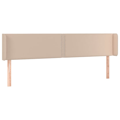 Testiera ad Orecchio Cappuccino 203x16x78/88 cm in Similpelle