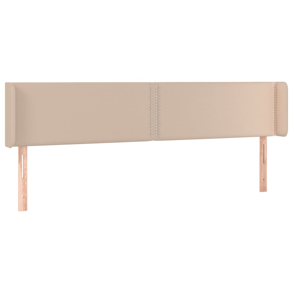 Testiera ad Orecchio Cappuccino 203x16x78/88 cm in Similpelle