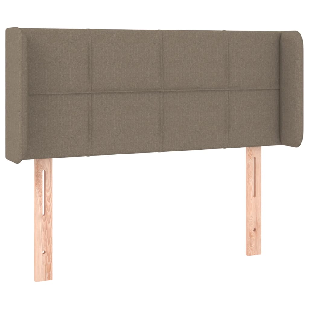Testiera ad Orecchio Tortora 93x16x78/88 cm in Tessuto