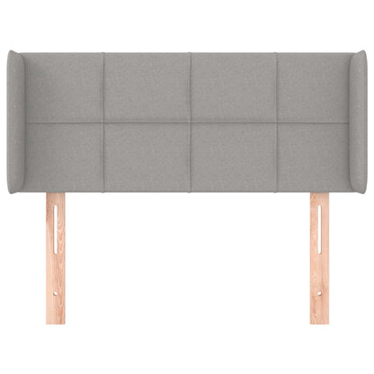 Testiera ad Orecchio Grigio Chiaro 103x16x78/88 cm in Tessuto