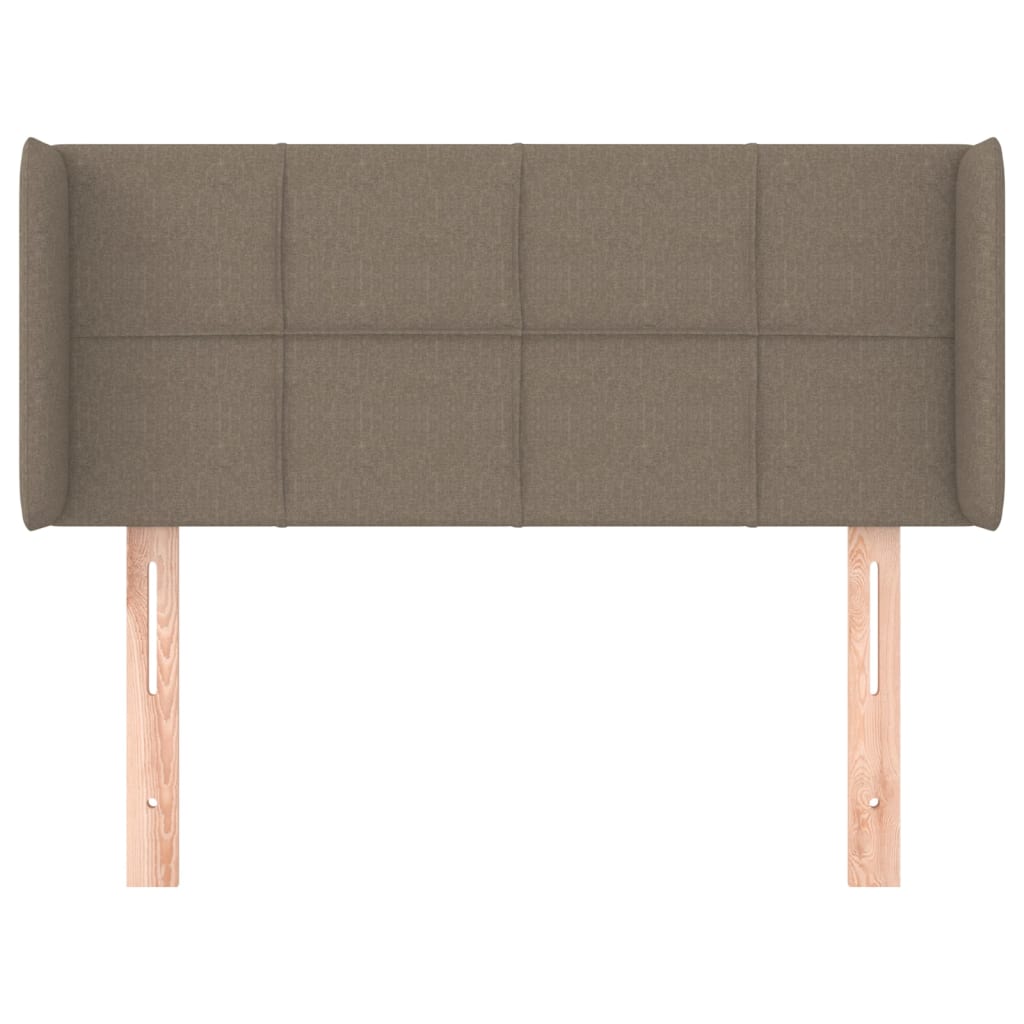 Testiera ad Orecchio Tortora 103x16x78/88 cm in Tessuto