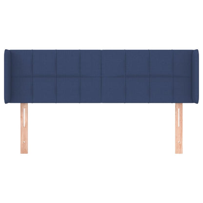 Testiera ad Orecchio Blu 147x16x78/88cm in Tessuto