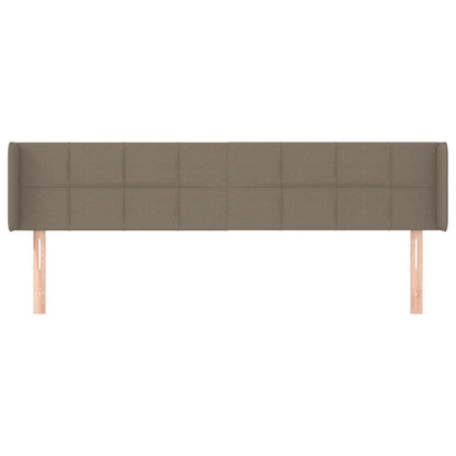 Testiera ad Orecchio Tortora 163x16x78/88 cm in Tessuto