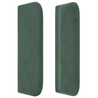Testiera ad Orecchio Verde Scuro 93x16x78/88 cm in Velluto