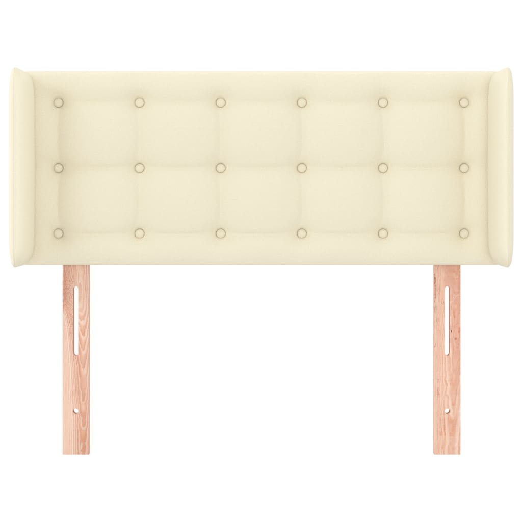 Testiera ad Orecchio Crema 83x16x78/88 cm in Similpelle