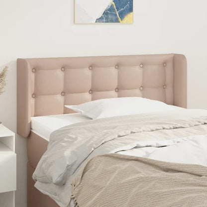 Testiera ad Orecchio Cappuccino 83x16x78/88 cm in Similpelle