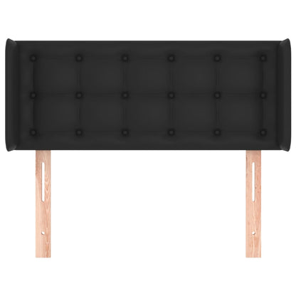 Testiera ad Orecchio Nera 93x16x78/88 cm in Similpelle
