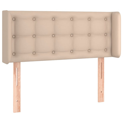 Testiera ad Orecchio Cappuccino 93x16x78/88 cm in Similpelle