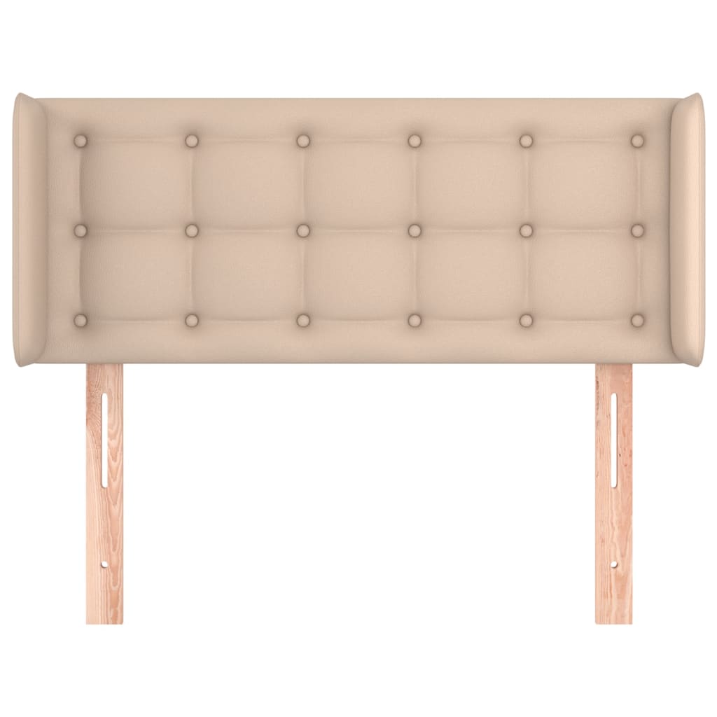 Testiera ad Orecchio Cappuccino 93x16x78/88 cm in Similpelle