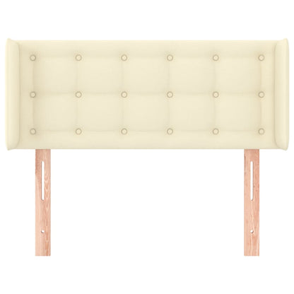 Testiera ad Orecchio Crema 103x16x78/88 cm in Similpelle