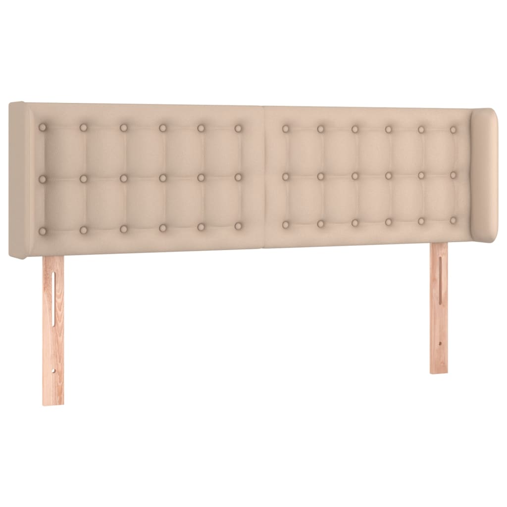 Testiera ad Orecchio Cappuccino 147x16x78/88 cm in Similpelle