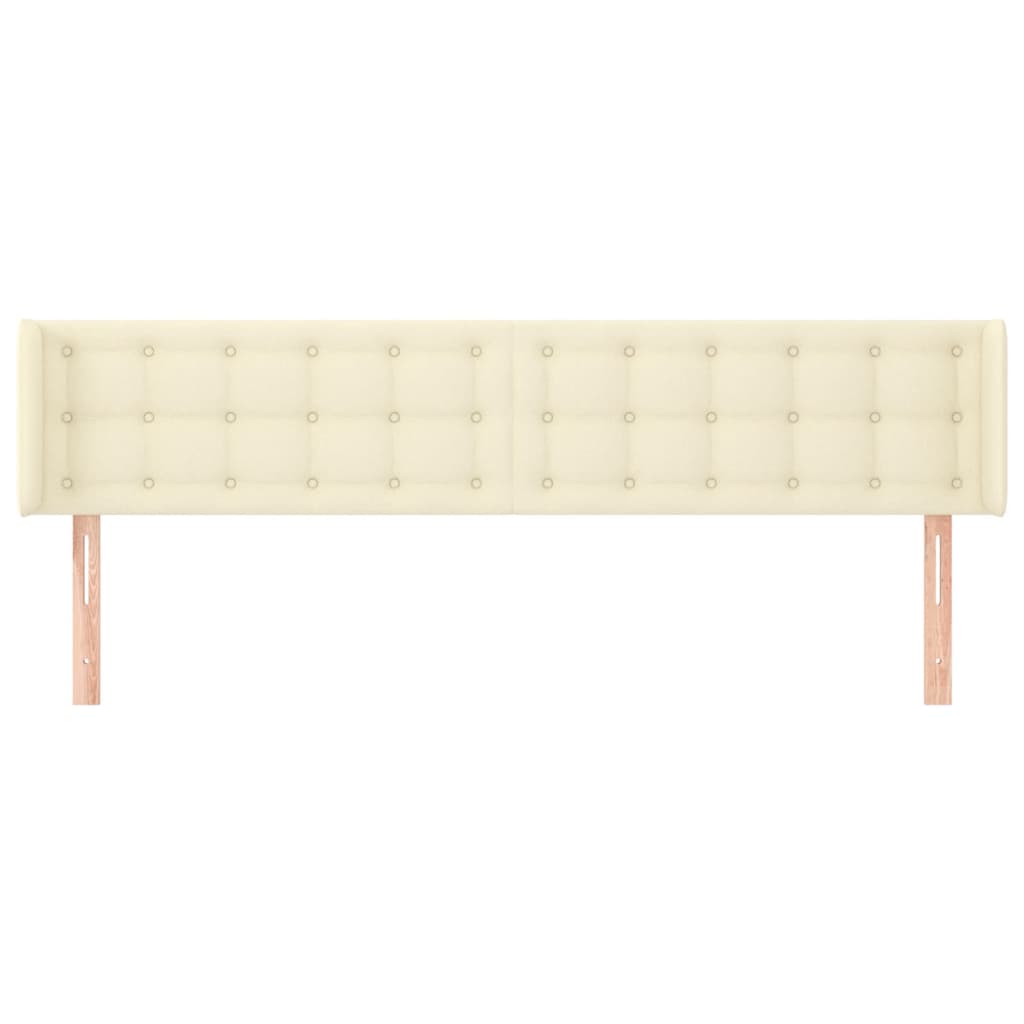Testiera ad Orecchio Crema 163x16x78/88 cm in Similpelle