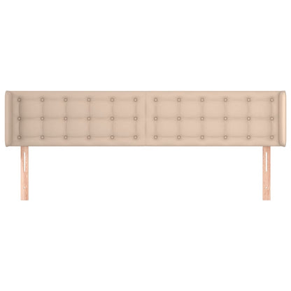 Testiera ad Orecchio Cappuccino 203x16x78/88 cm in Similpelle