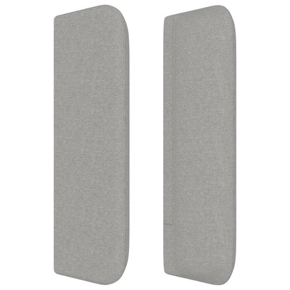 Testiera ad Orecchio Grigio Chiaro 83x16x78/88 cm in Tessuto