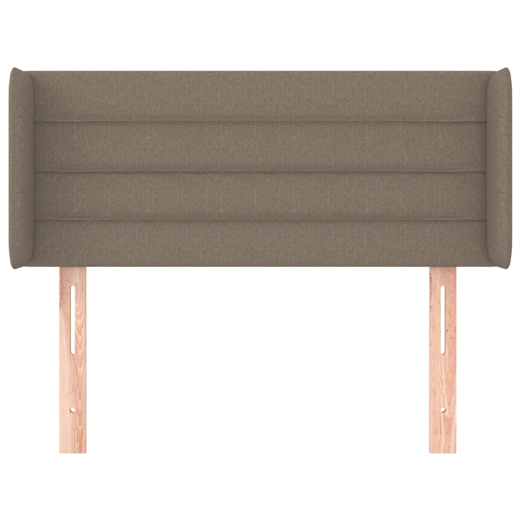 Testiera ad Orecchio Tortora 93x16x78/88 cm in Tessuto