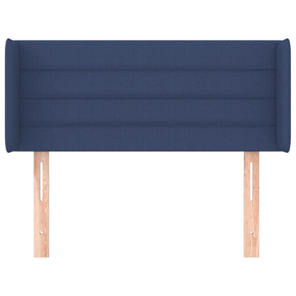 Testiera ad Orecchio Blu 93x16x78/88cm in Tessuto