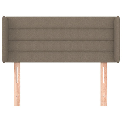 Testiera ad Orecchio Tortora 103x16x78/88 cm in Tessuto