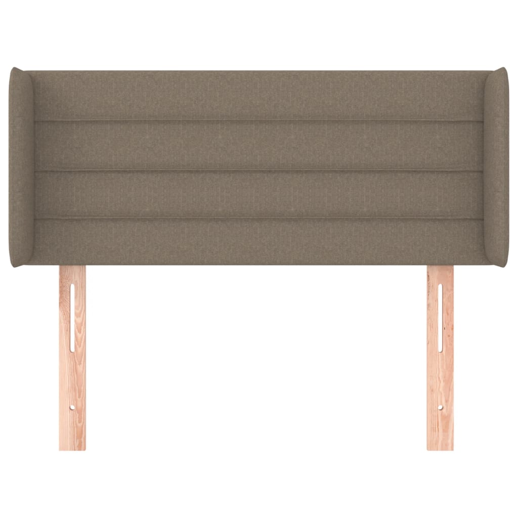 Testiera ad Orecchio Tortora 103x16x78/88 cm in Tessuto