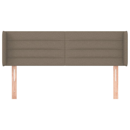 Testiera ad Orecchio Tortora 147x16x78/88 cm in Tessuto