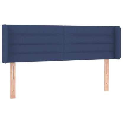 Testiera ad Orecchio Blu 147x16x78/88cm in Tessuto