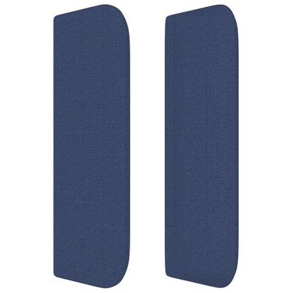 Testiera ad Orecchio Blu 147x16x78/88cm in Tessuto