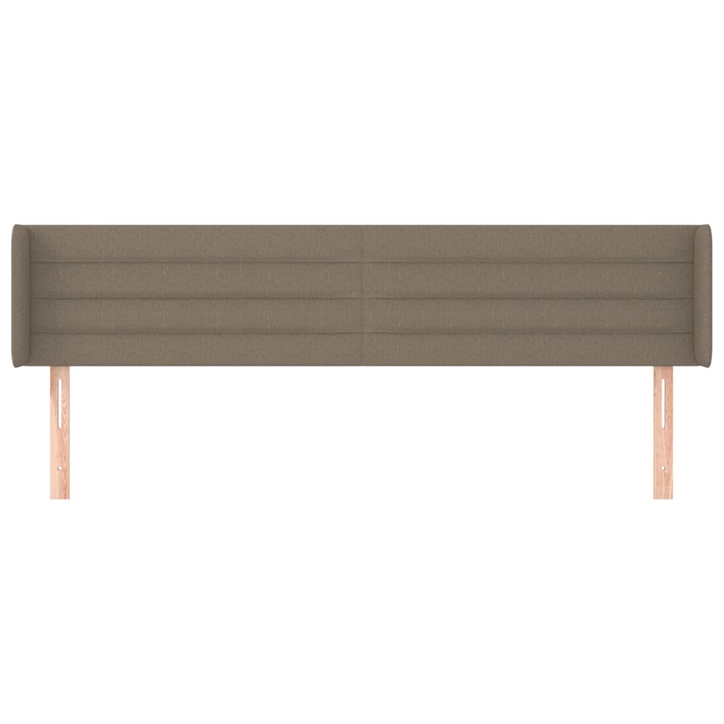 Testiera ad Orecchio Tortora 203x16x78/88 cm in Tessuto