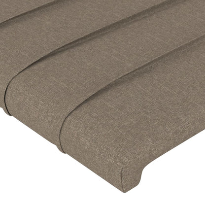 Testiera ad Orecchio Tortora 203x16x78/88 cm in Tessuto