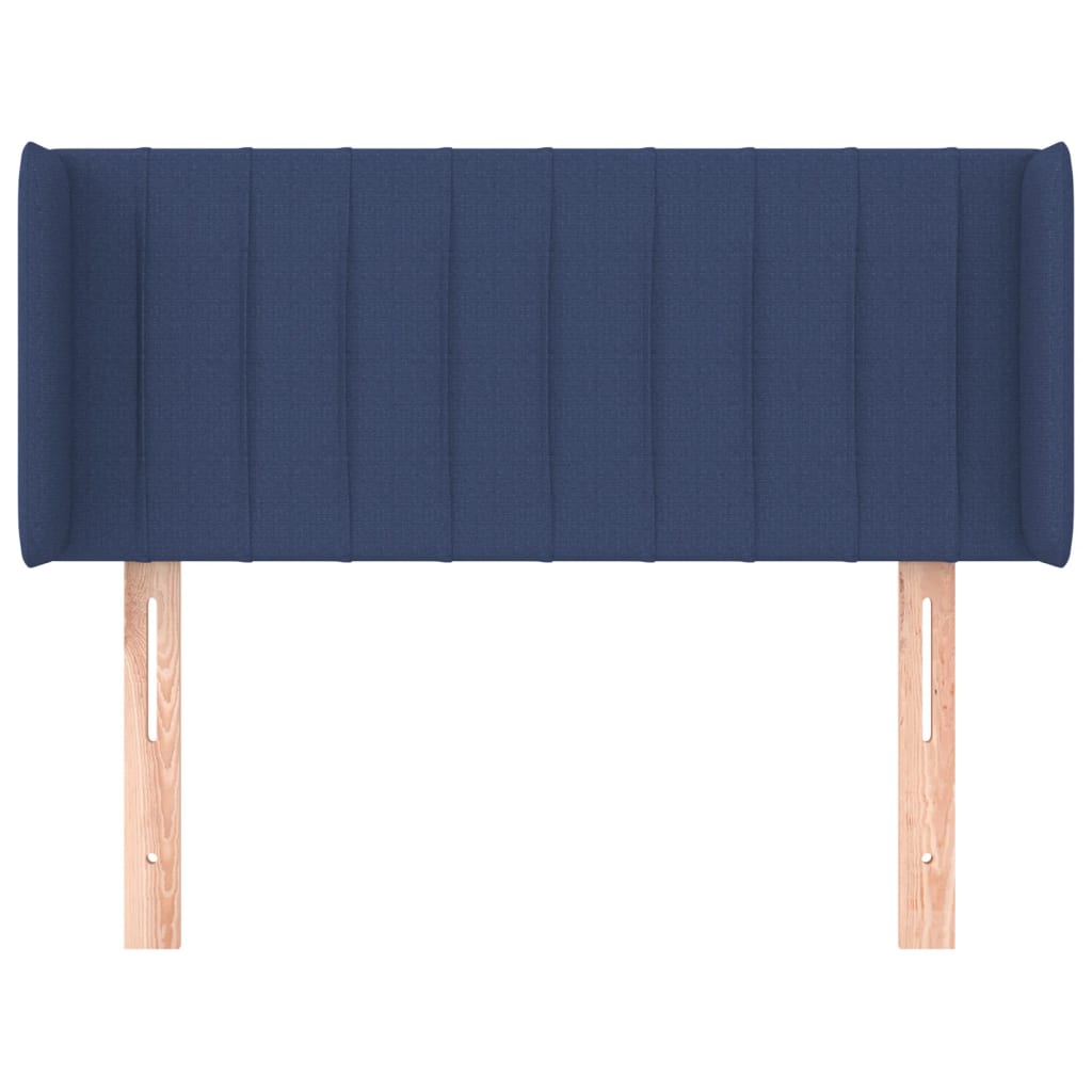 Testiera ad Orecchio Blu 83x16x78/88cm in Tessuto