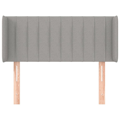 Testiera ad Orecchio Grigio Chiaro 93x16x78/88 cm in Tessuto
