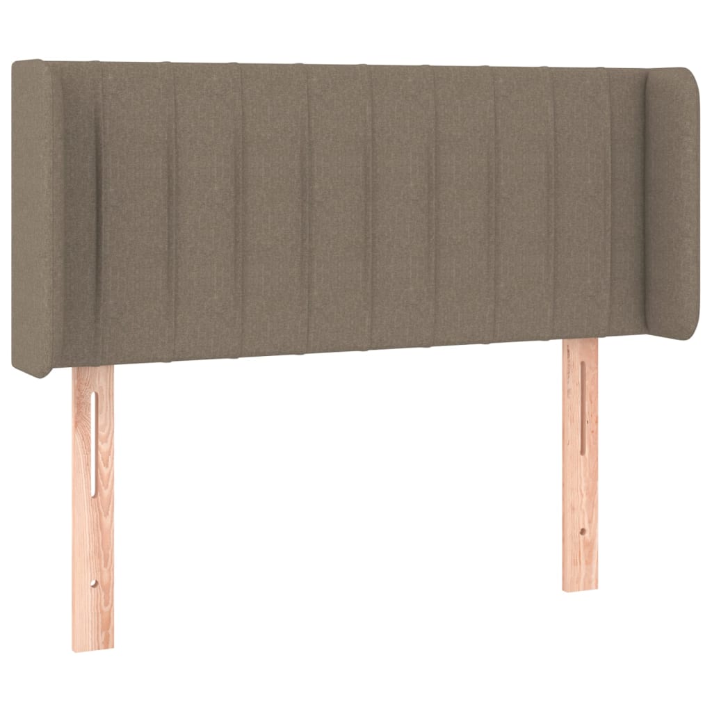 Testiera ad Orecchio Tortora 93x16x78/88 cm in Tessuto