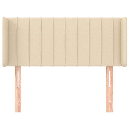 Testiera ad Orecchio Crema 93x16x78/88 cm in Tessuto