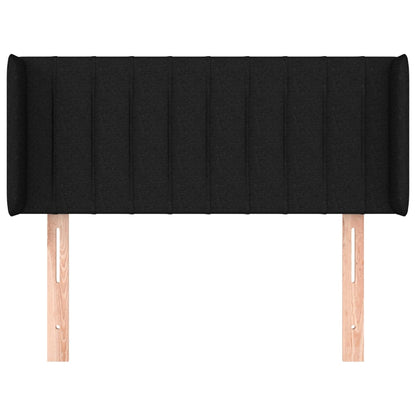 Testiera ad Orecchio Nera 103x16x78/88 cm in Tessuto
