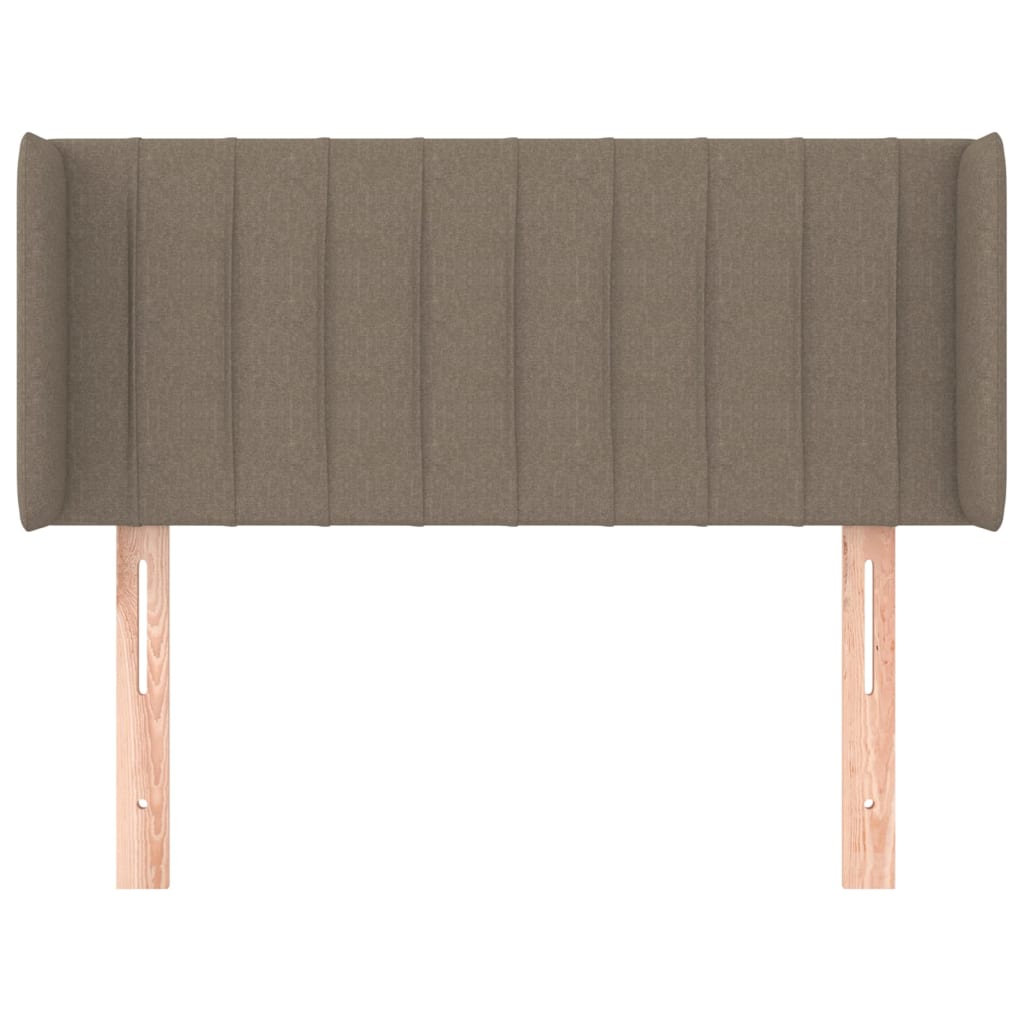 Testiera ad Orecchio Tortora 103x16x78/88 cm in Tessuto