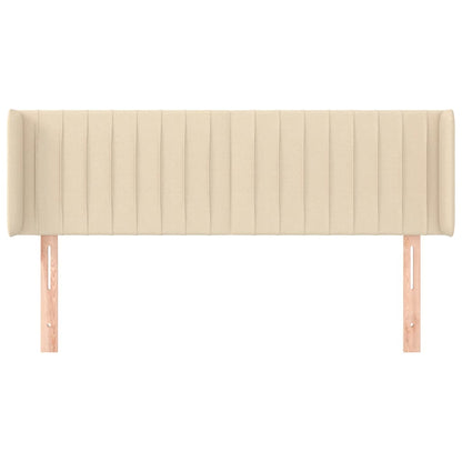 Testiera ad Orecchio Crema 147x16x78/88 cm in Tessuto