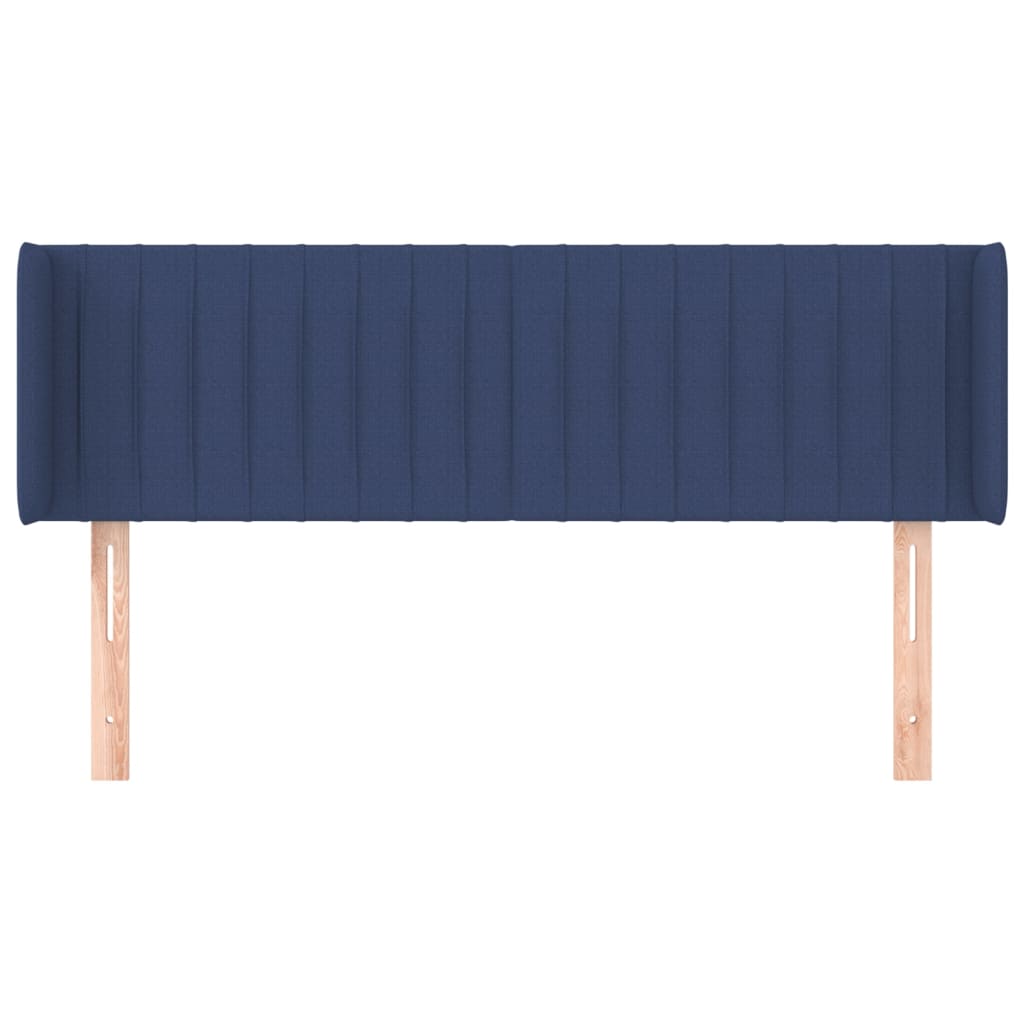 Testiera ad Orecchio Blu 147x16x78/88cm in Tessuto