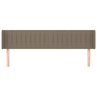Testiera ad Orecchio Tortora 163x16x78/88 cm in Tessuto