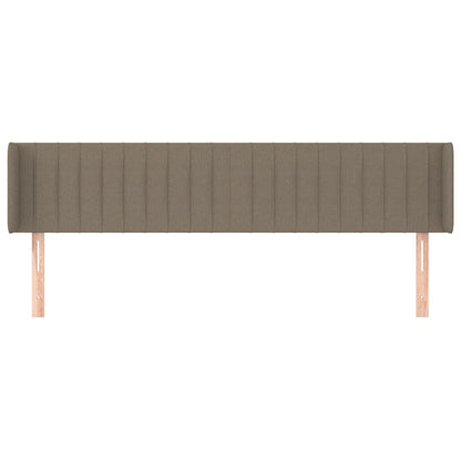 Testiera ad Orecchio Tortora 183x16x78/88 cm in Tessuto