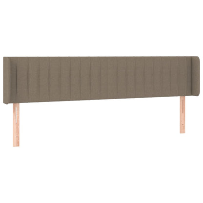 Testiera ad Orecchio Tortora 203x16x78/88 cm in Tessuto