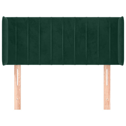 Testiera ad Orecchio Verde Scuro 83x16x78/88 cm in Velluto