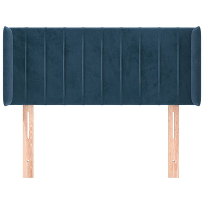 Testiera ad Orecchio Blu Scuro 93x16x78/88 cm in Velluto