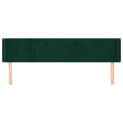 Testiera ad Orecchio Verde Scuro 163x16x78/88 cm in Velluto