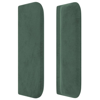 Testiera ad Orecchio Verde Scuro 163x16x78/88 cm in Velluto