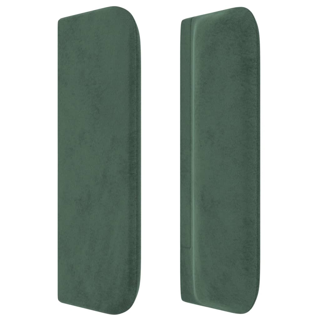 Testiera ad Orecchio Verde Scuro 183x16x78/88 cm in Velluto
