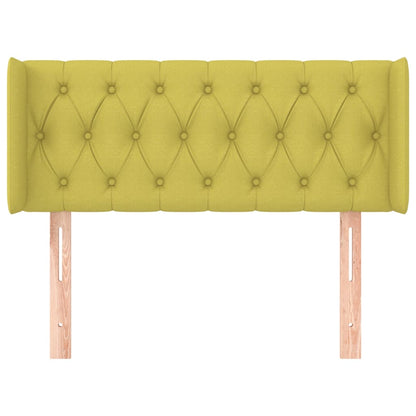 Testiera ad Orecchio Verde 93x16x78/88 cm in Tessuto