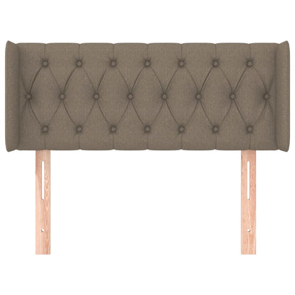 Testiera ad Orecchio Tortora 103x16x78/88 cm in Tessuto
