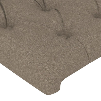 Testiera ad Orecchio Tortora 147x16x78/88 cm in Tessuto
