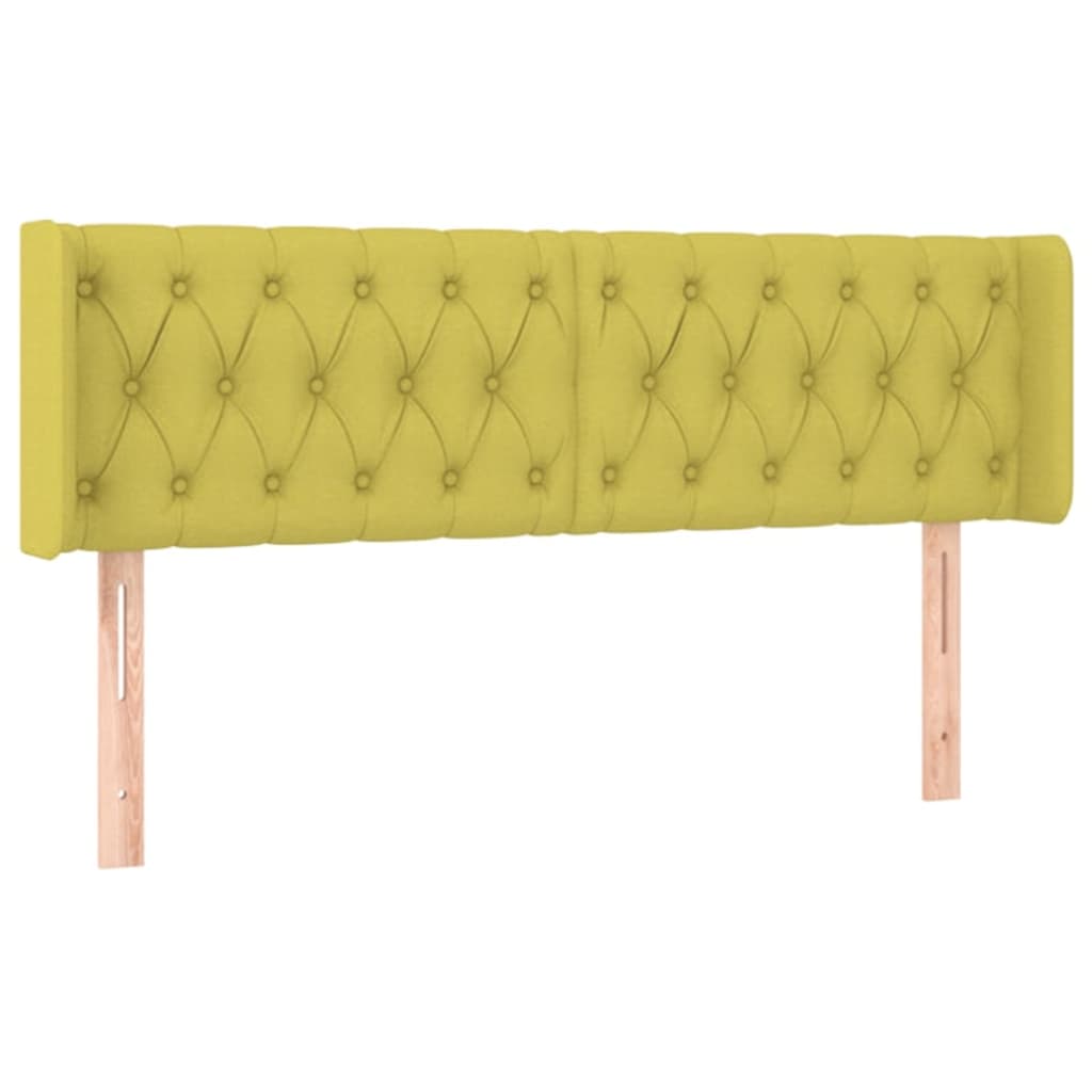 Testiera ad Orecchio Verde 147x16x78/88 cm in Tessuto